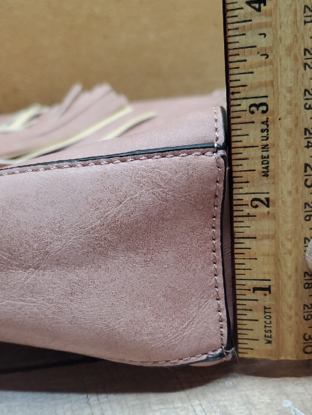 Jen & Co Blush Pink Crossbody Bag with Tassel NWT - Picture 7 of 10